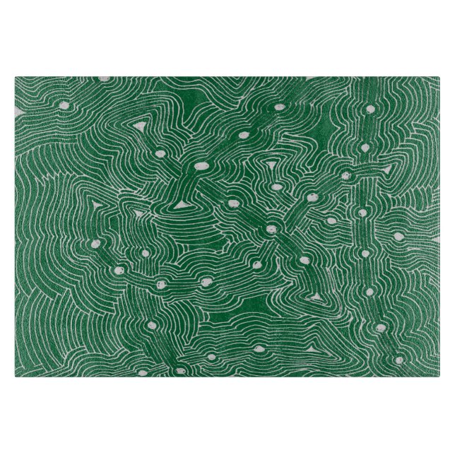 Pick Any Colour Background Ant Farm Abstract Cutting Board (Front)