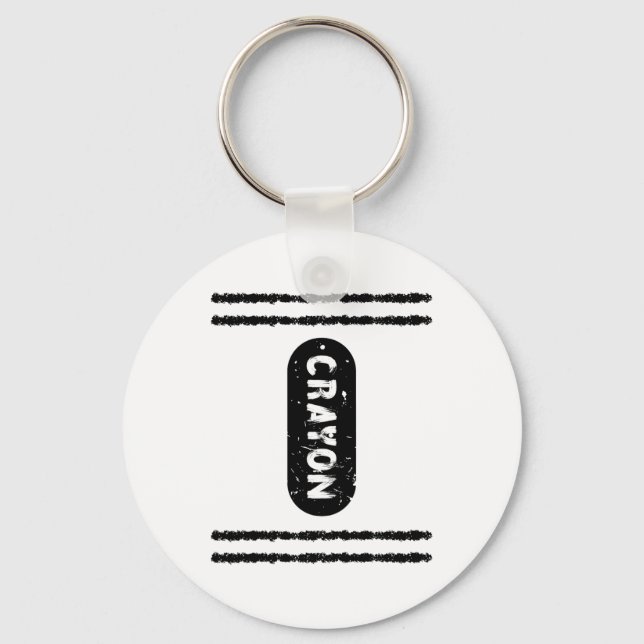 Pick Any Colour Crayon Box Halloween Costume Coupl Key Ring (Front)