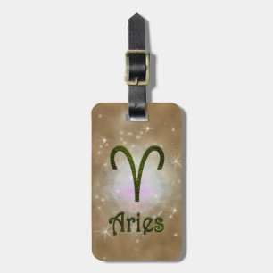 Pick Colour Aries Zodiac Astrological Sign Luggage Tag