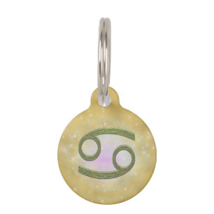 Pick Colour Cancer Zodiac Astrological Sign Pet Tag