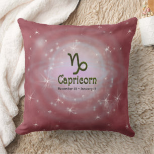Pick Colour Capricorn Zodiac Astrological Sign Cushion