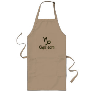 Pick Colour Capricorn Zodiac Astrological Sign Long Apron