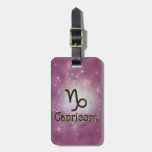 Pick Colour Capricorn Zodiac Astrological Sign Luggage Tag