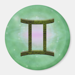 Pick Colour Gemini Zodiac Astrological Sign Magnet