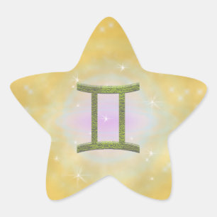 Pick Colour Gemini Zodiac Astrological Sign Star Sticker
