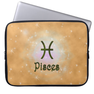 Pick Colour Pisces Zodiac Astrological Sign Laptop Sleeve