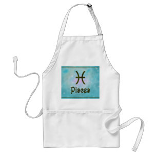 Pick Colour Pisces Zodiac Astrological Sign Standard Apron