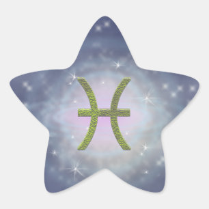 Pick Colour Pisces Zodiac Astrological Sign Star Sticker