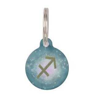 Pick Colour Sagittarius Zodiac Astrological Sign Pet Tag