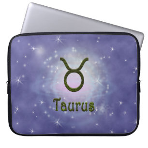Pick Colour Taurus Zodiac Astrological Sign Laptop Sleeve