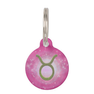 Pick Colour Taurus Zodiac Astrological Sign Pet Tag