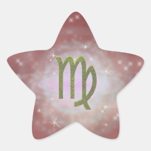 Pick Colour Virgo Zodiac Astrological Sign Star Sticker