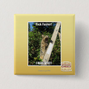 Pick Faster! 15 Cm Square Badge