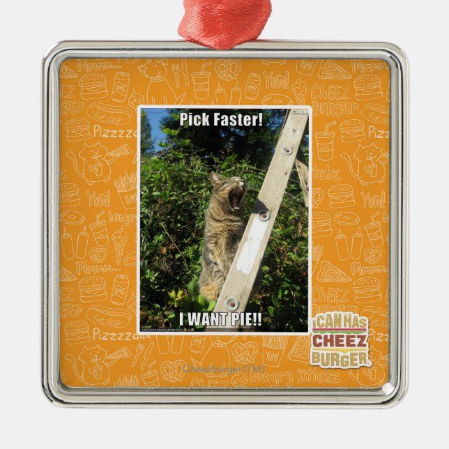 Pick Faster! Metal Tree Decoration (Front)