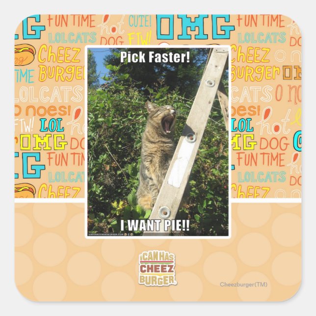 Pick Faster! Square Sticker (Front)