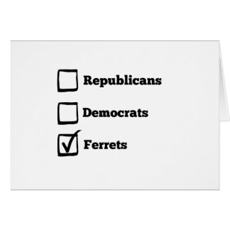 Pick Ferrets! Political Election Ferret Print