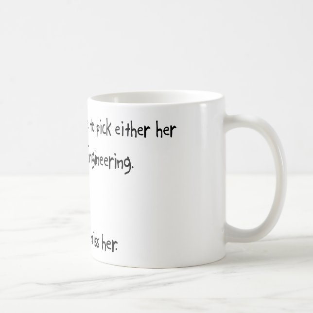 Pick Girlfriend or Aerospace Engineering Coffee Mug (Right)