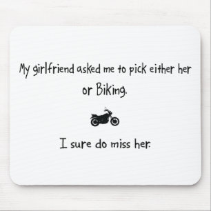 Pick Girlfriend or Biking Mouse Mat