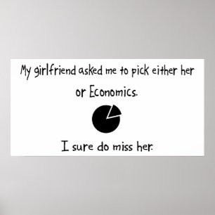 Pick Girlfriend or Economics Poster