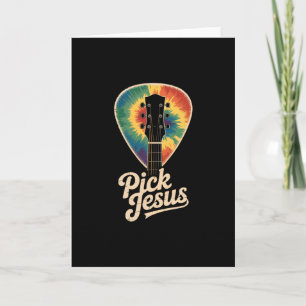 Pick Jesus Music Pastor Thanksgiving Christmas Eas Card
