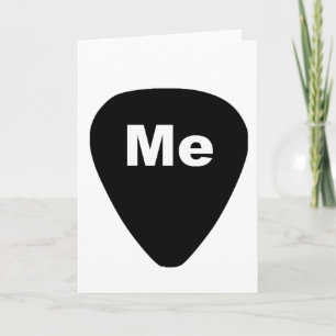 Pick Me Funny Guitar Player Greeting Card