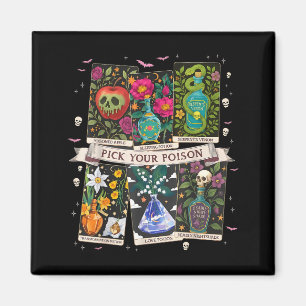 Pick poison's funny drink potion's happy halloween magnet