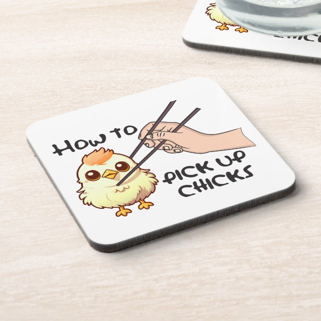 Pick up chicks  coaster (Left Side)