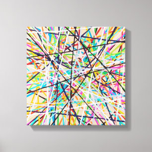 Pick Up Sticks 2 12 x 12 Wrapped Canvas