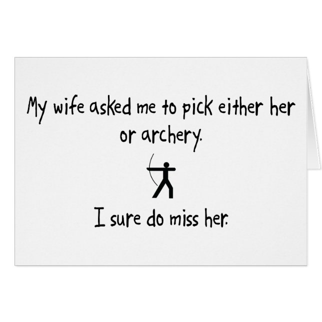 Pick Wife or Archery (Front Horizontal)