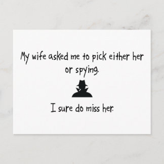 Pick Wife or Spying Postcard