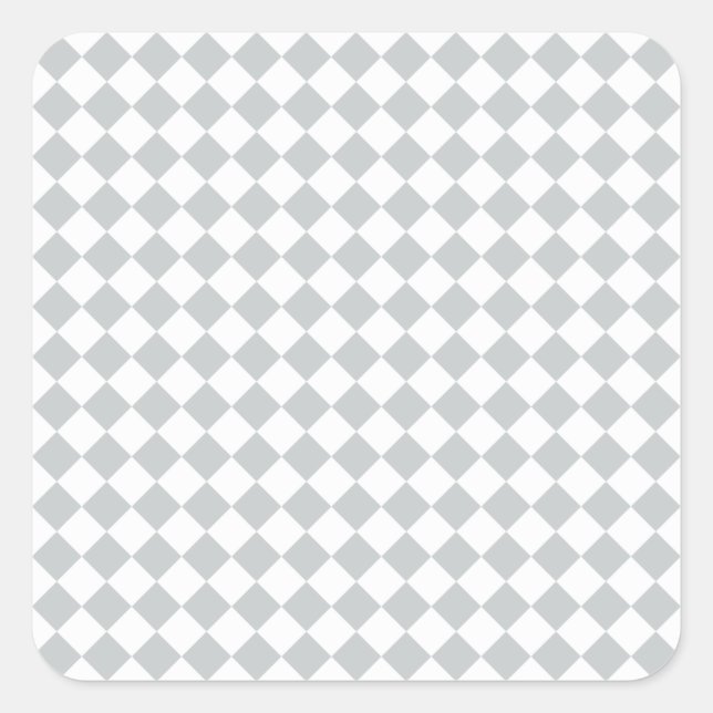 Pick your checkers colour Easily Customise This Square Sticker (Front)