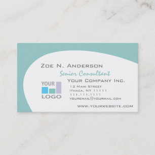Pick Your Colour, Add Your Business Logo Card