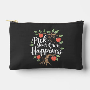Pick Your Own Happiness Apple Picking Season Fall Accessory Pouch