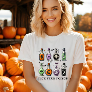 Pick Your Poison Cute Halloween Tshirt