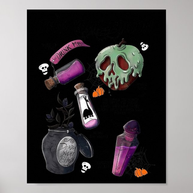 Pick Your Poison Drink Me Potion Halloween  Poster (Front)