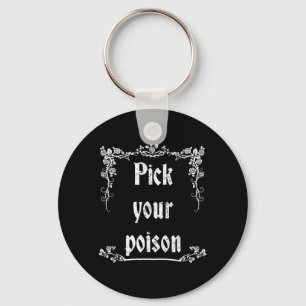 Pick Your Poison Halloween Key Ring