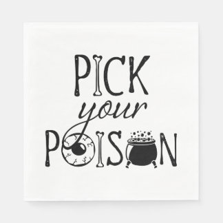 Pick Your Poison | Halloween Witch Napkin