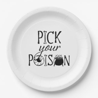 Pick Your Poison | Halloween Witch Paper Plate