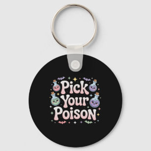 Pick Your Poison Potion Bottles Gothic Halloween 1 Key Ring