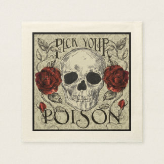 Pick your Poison Skull Napkins