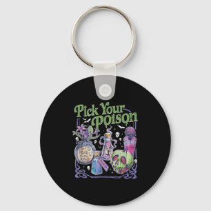 Pick Your Poison, Vintage Princess Halloween  Key Ring