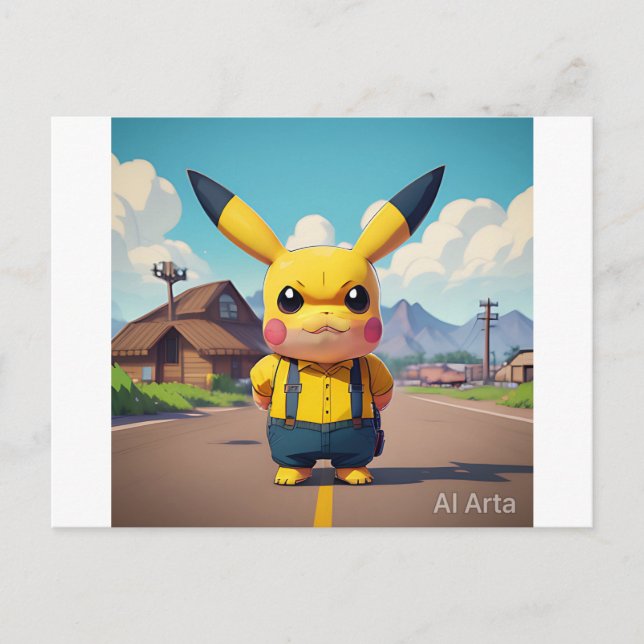 Pickachu postcard (Front)