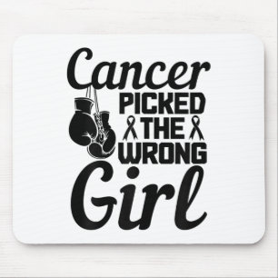 Picked The Wrong Girl Breast Cancer Awareness Mont Mouse Mat