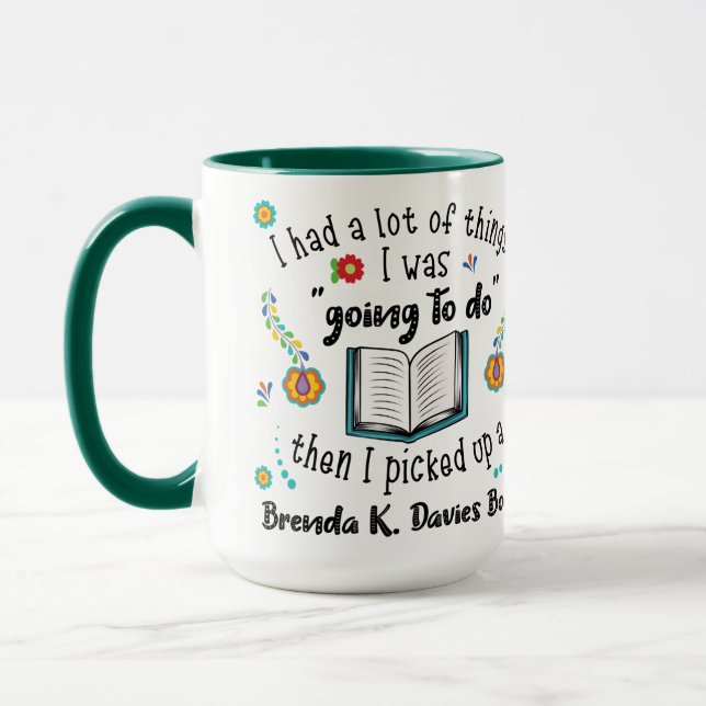 Picked Up A Brenda K Davies Book Mug (Left)