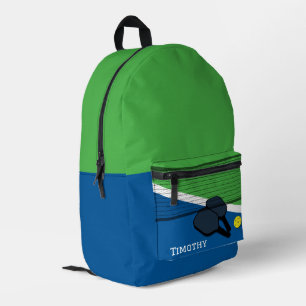 Pickelball Personalised Printed Backpack