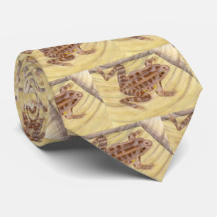 Pickerel Frog Watercolor Tie