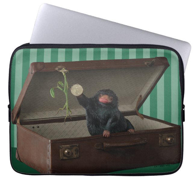 Pickett & Teddy in Briefcase Laptop Sleeve (Front)