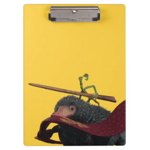 Pickett & Teddy With Wand and Tie Clipboard