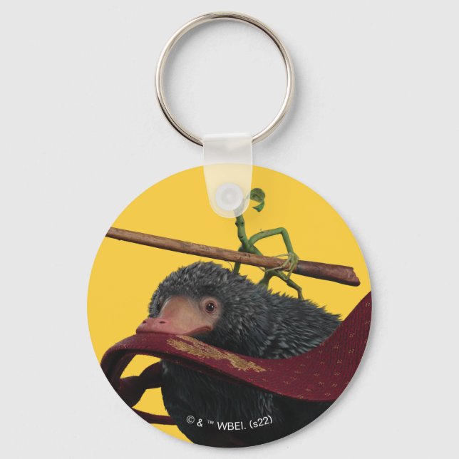 Pickett & Teddy With Wand and Tie Key Ring (Front)