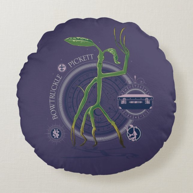 PICKETT™ The BOWTRUCKLE™ Graphic Round Cushion (Front)